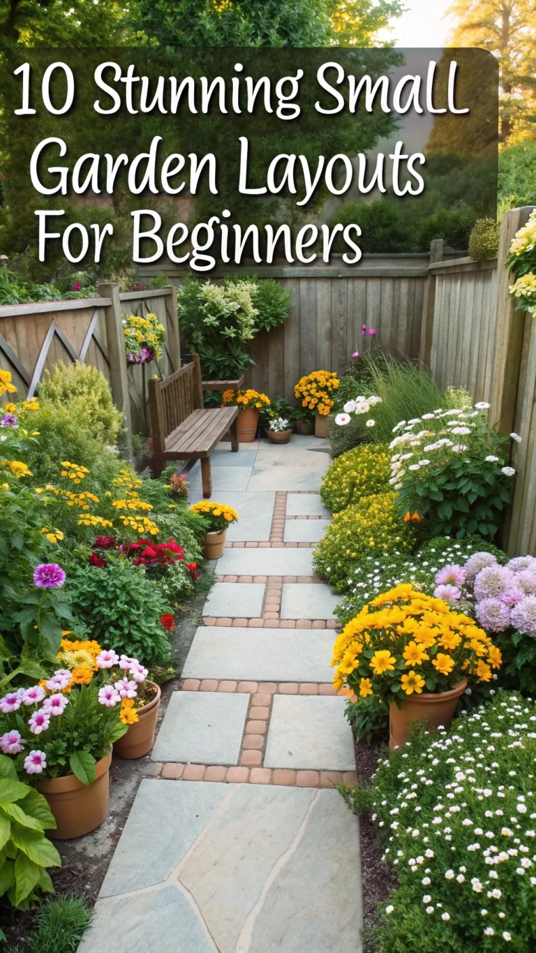 10 Stunning Small Garden Layouts for Beginners