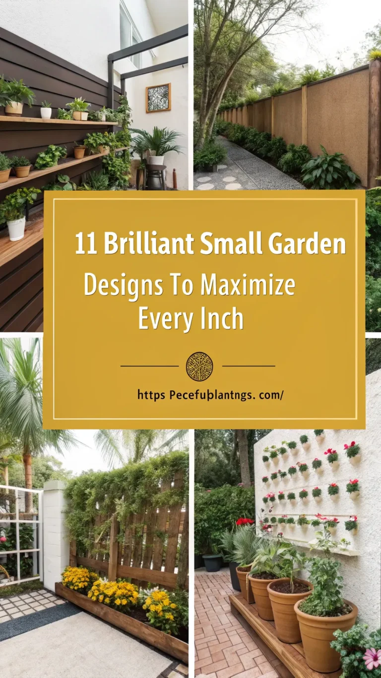 11 Brilliant Small Garden Designs to Maximize Every Inch
