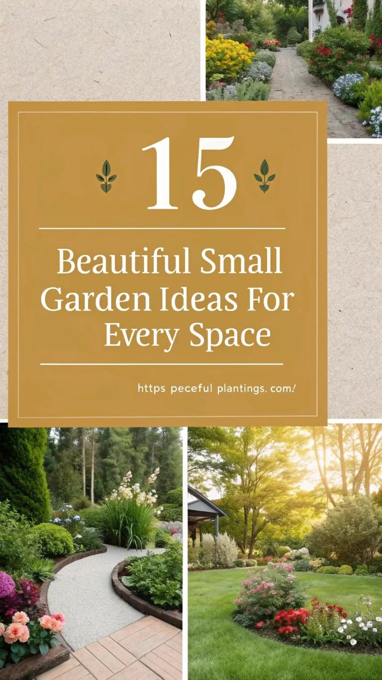 15 Beautiful Small Garden Ideas for Every Space