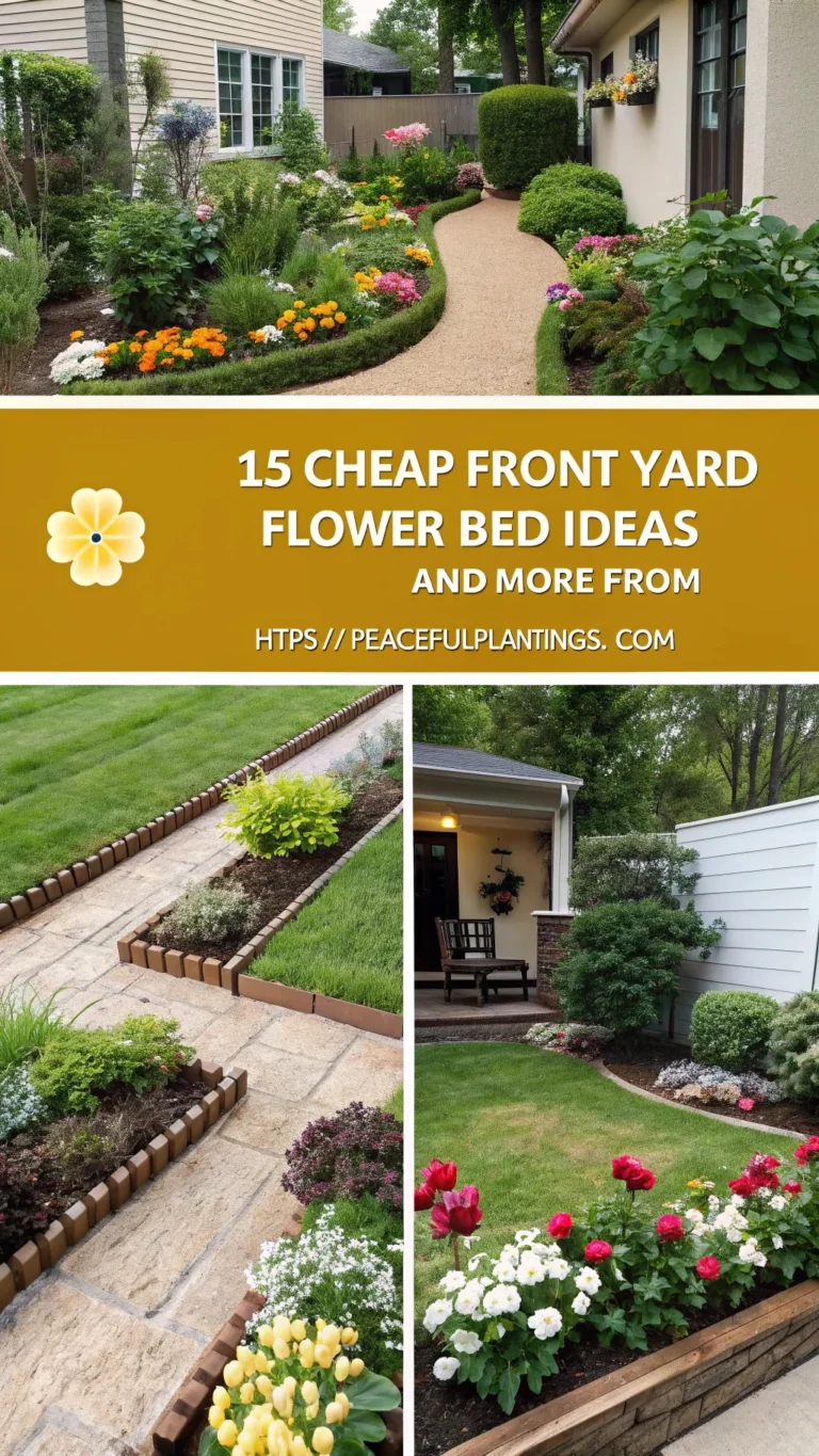 15 Cheap Front Yard Flower Bed Ideas
