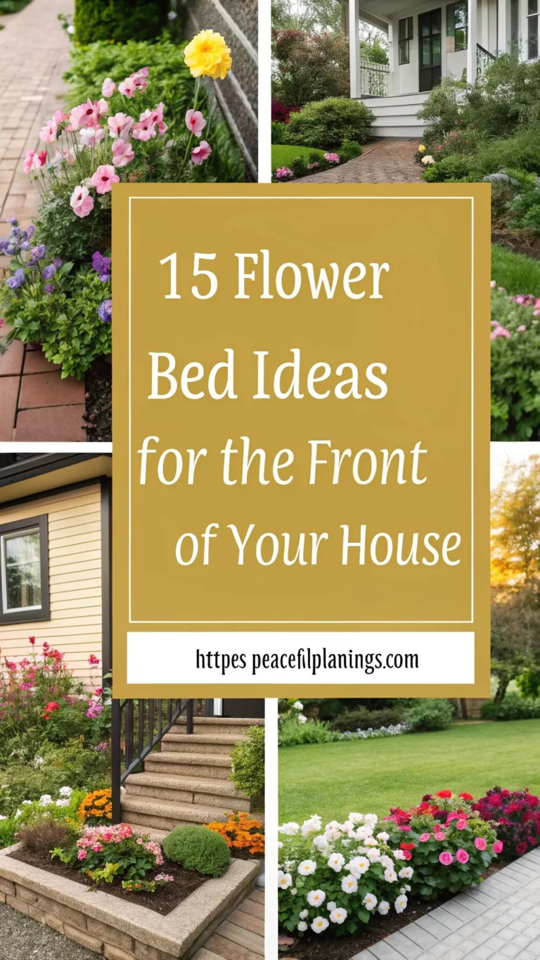 15 Flower Bed Ideas for the Front of Your House