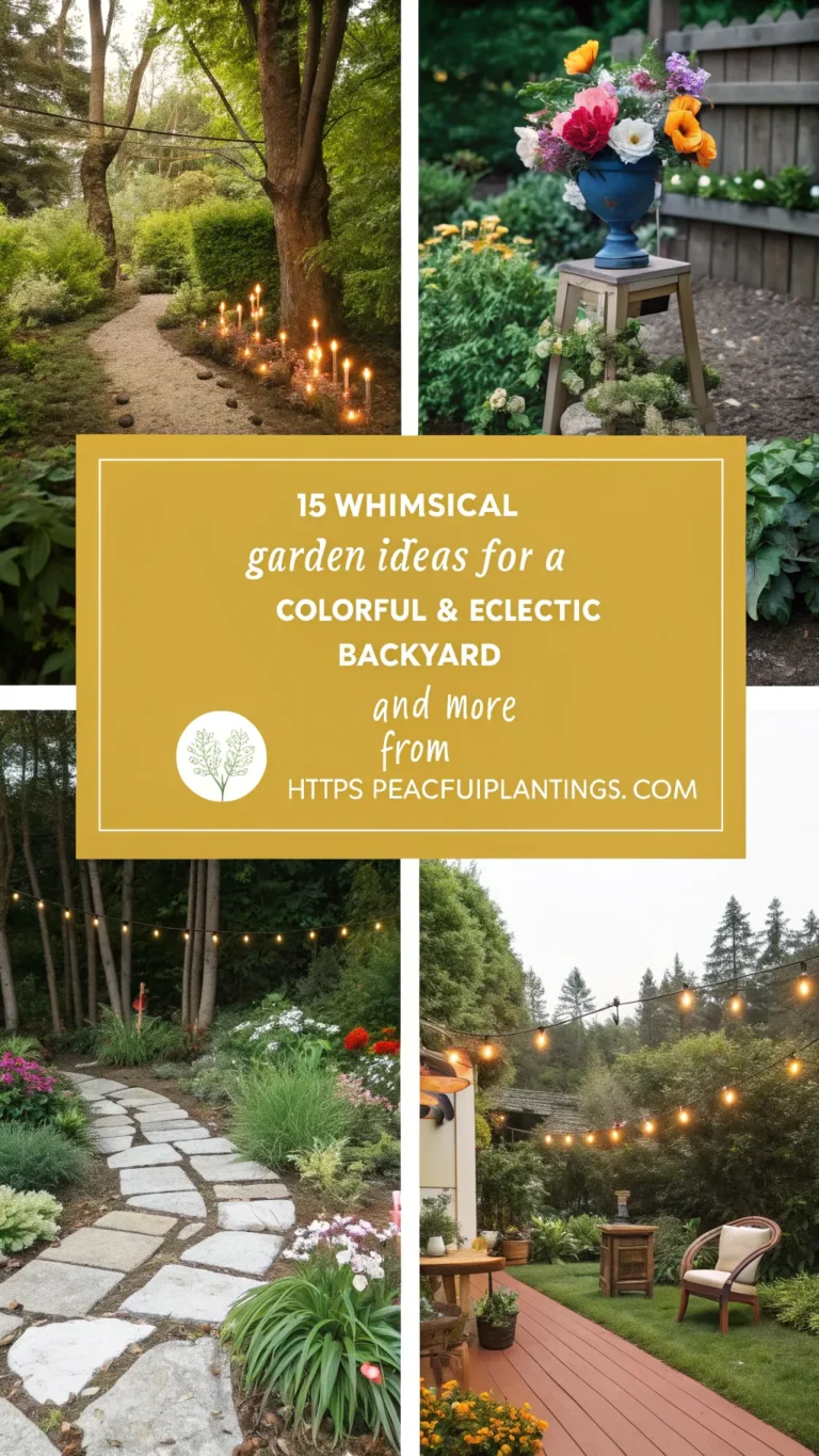 15 Whimsical Garden Ideas for a Colorful & Eclectic Backyard