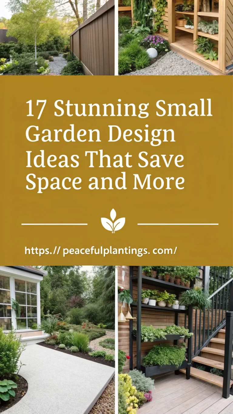 17 Stunning Small Garden Design Ideas That Save Space