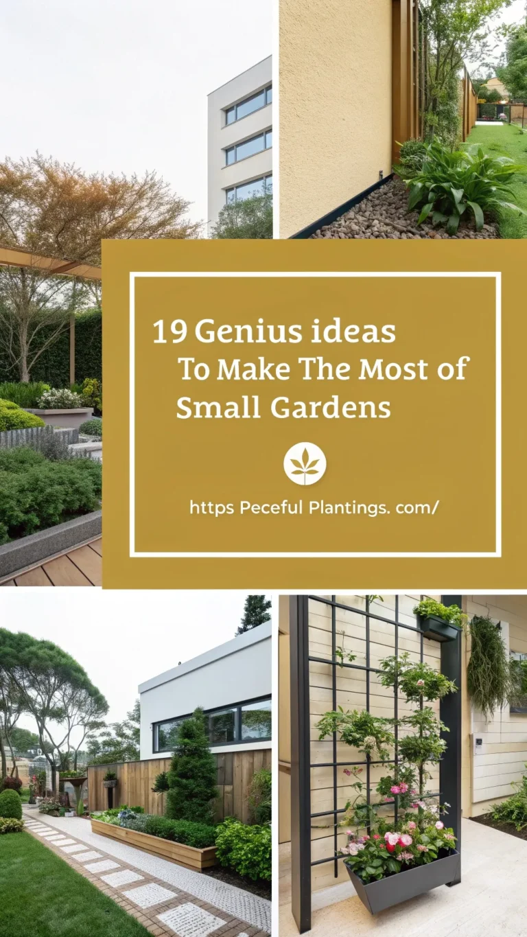 19 Genius Ideas to Make the Most of Small Gardens
