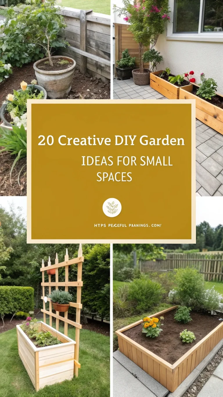 20 Creative DIY Garden Ideas for Small Spaces