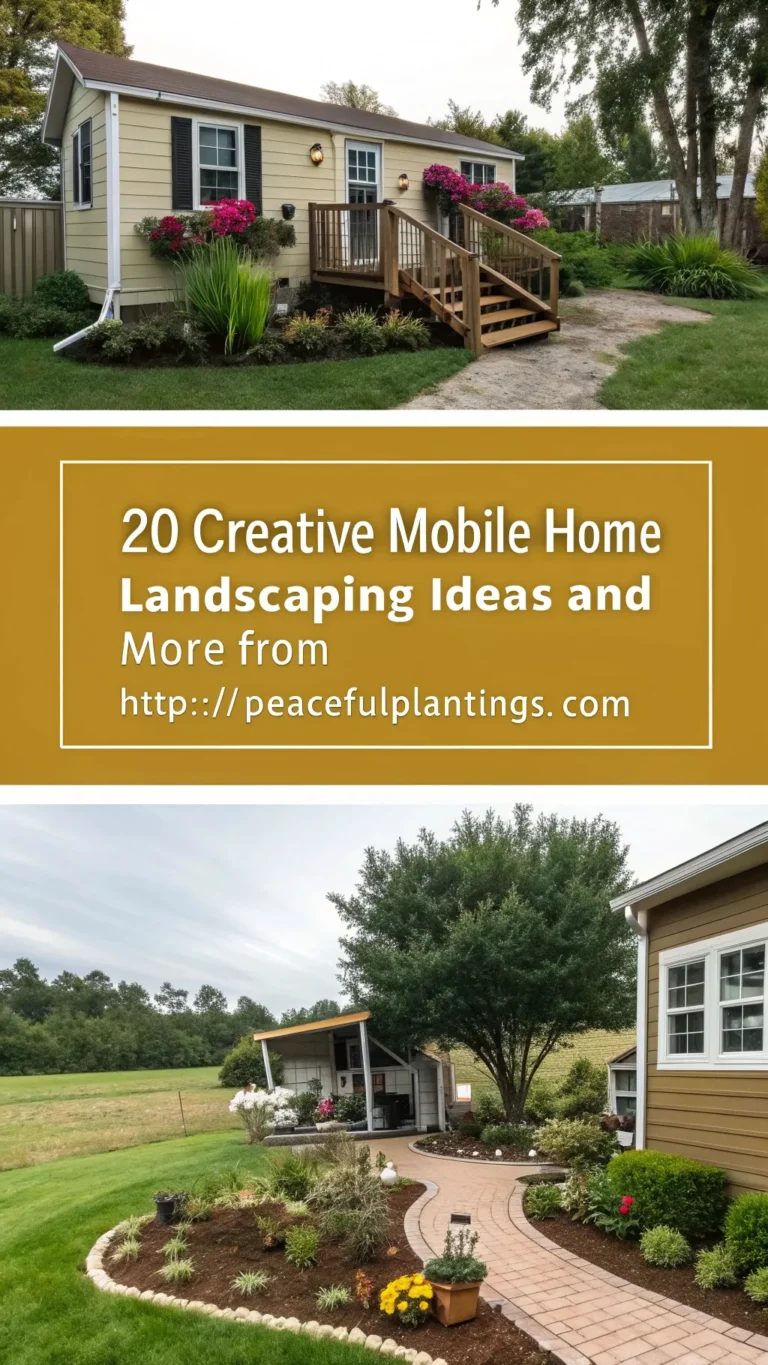 20 Creative Mobile Home Landscaping Ideas