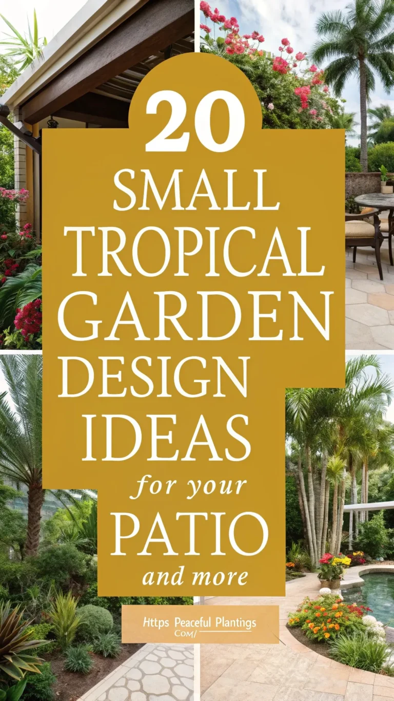 20 Small Tropical Garden Design Ideas for Your Patio