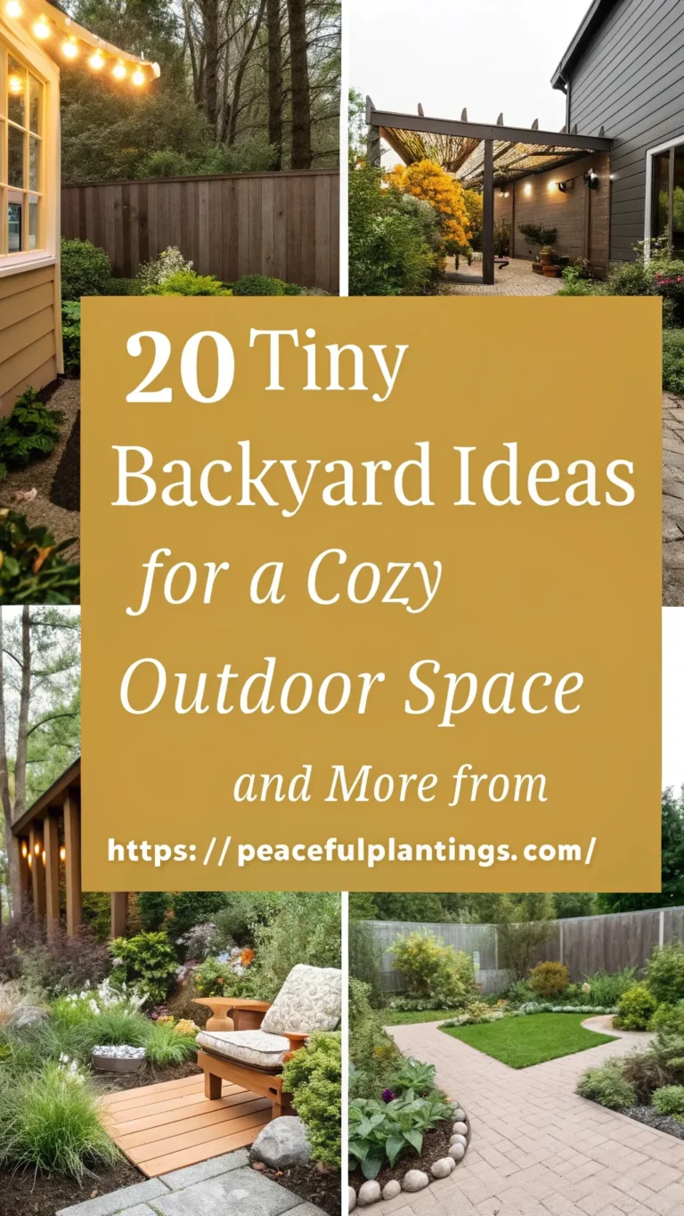 20 Tiny Backyard Ideas for a Cozy Outdoor Space