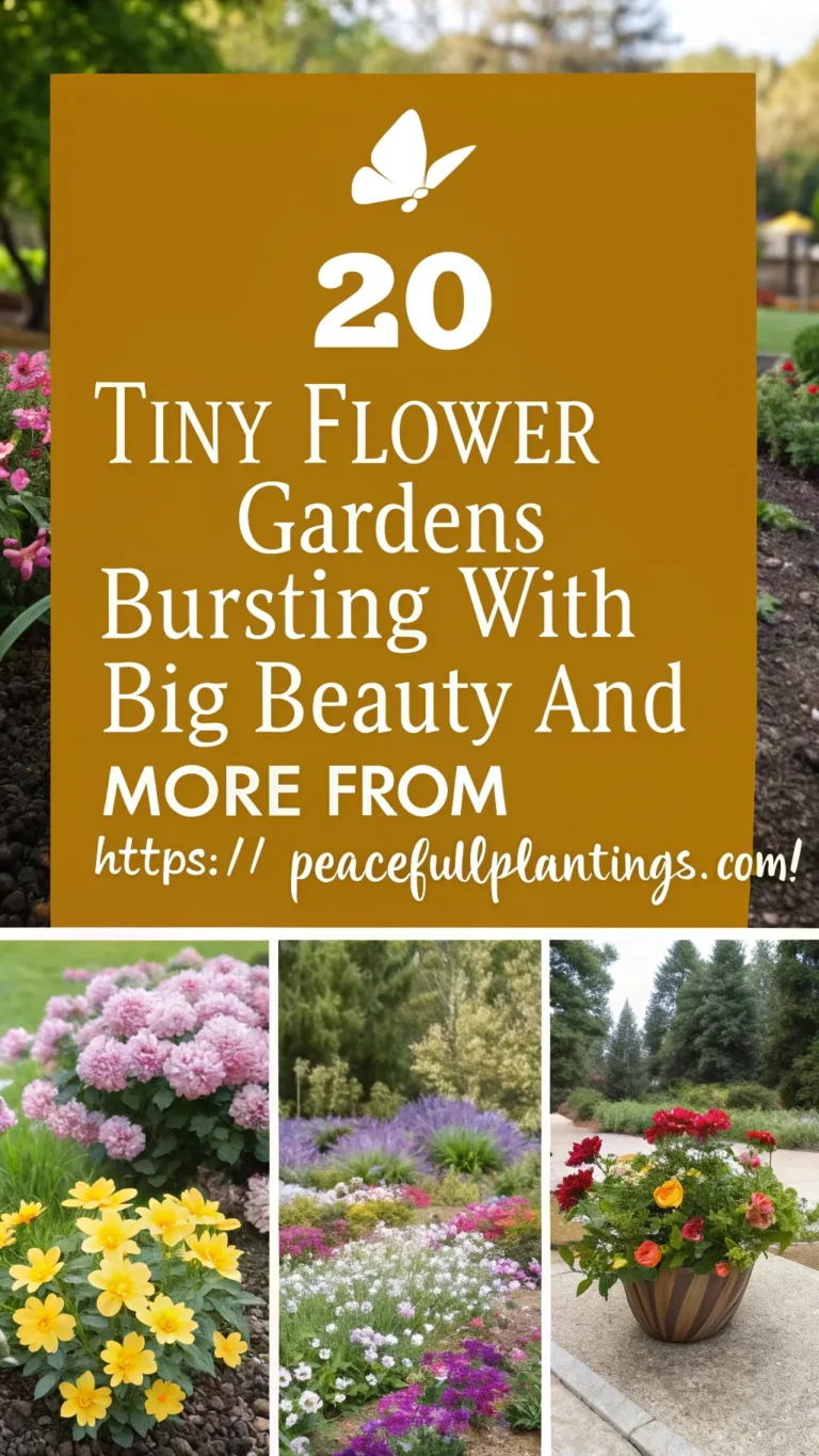 20 Tiny Flower Gardens Bursting with Big Beauty