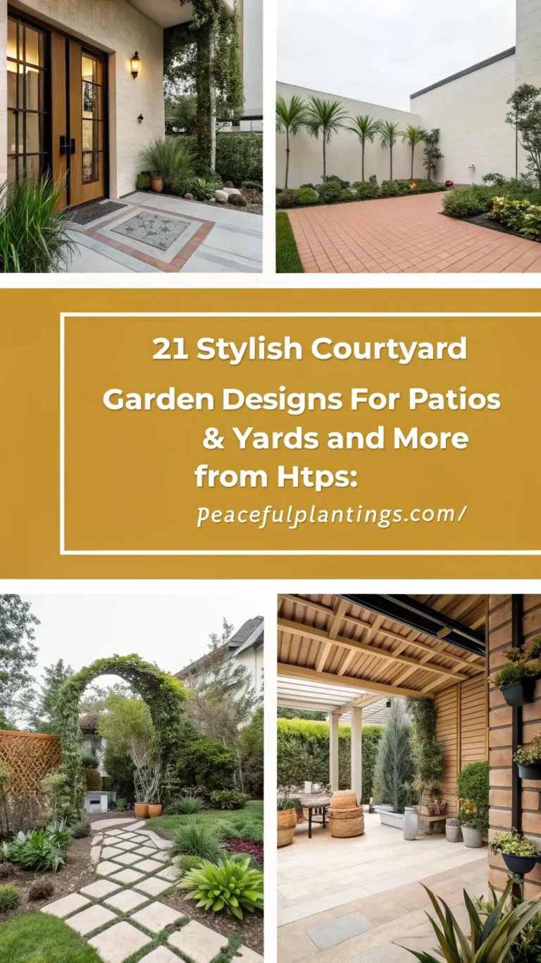 21 Stylish Courtyard Garden Designs for Patios & Yards