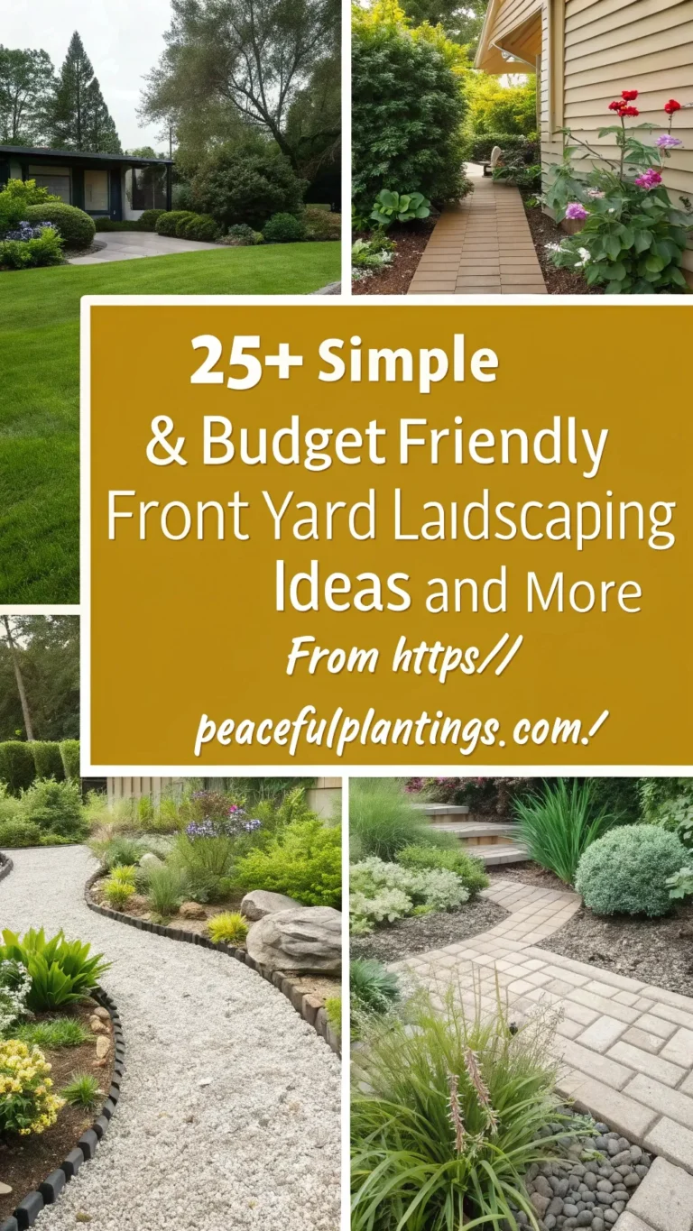 25+ Simple & Budget-Friendly Front Yard Landscaping Ideas
