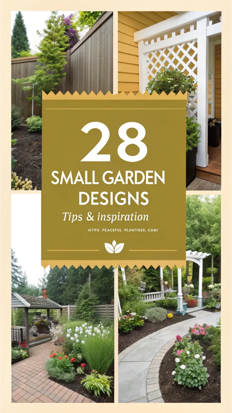 28 Small Garden Designs Tips & Inspiration