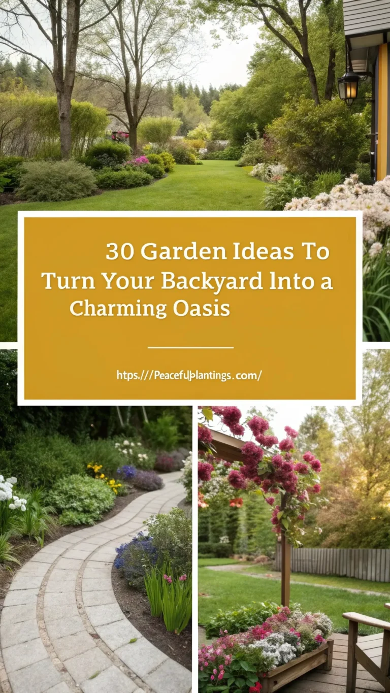 30 Garden Ideas to Turn Your Backyard into a Charming Oasis