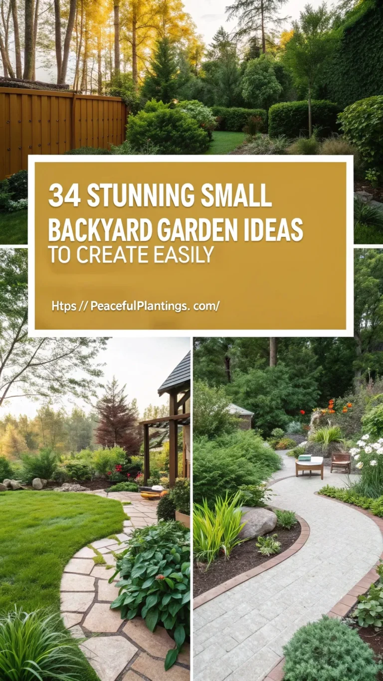 34 Stunning Small Backyard Garden Ideas to Create Easily