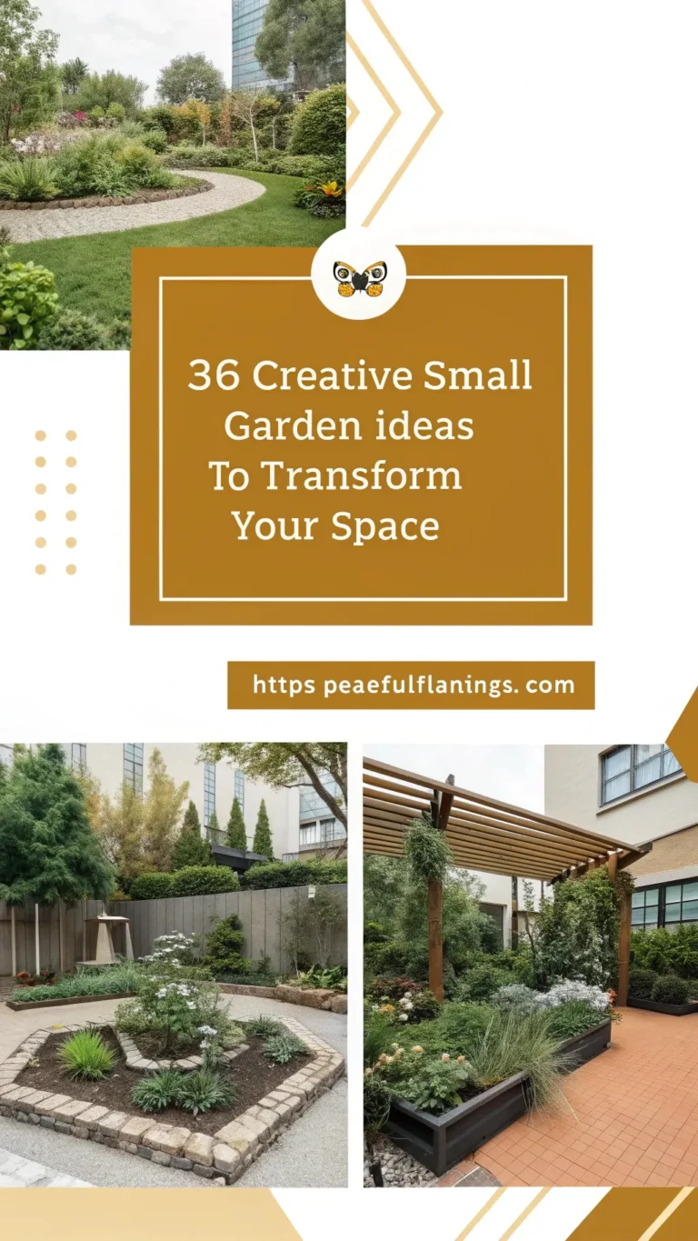 36 Creative Small Garden Ideas to Transform Your Space