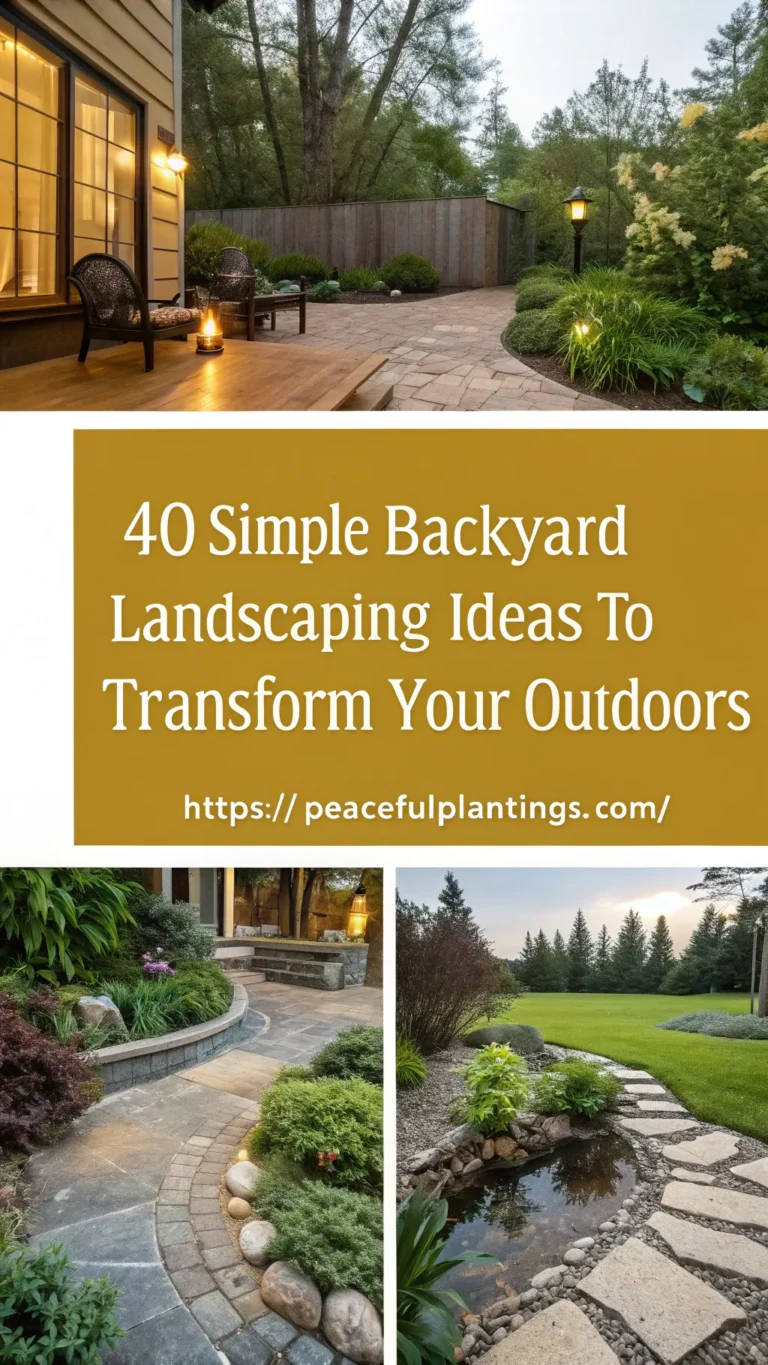 40 Simple Backyard Landscaping Ideas to Transform Your Outdoors