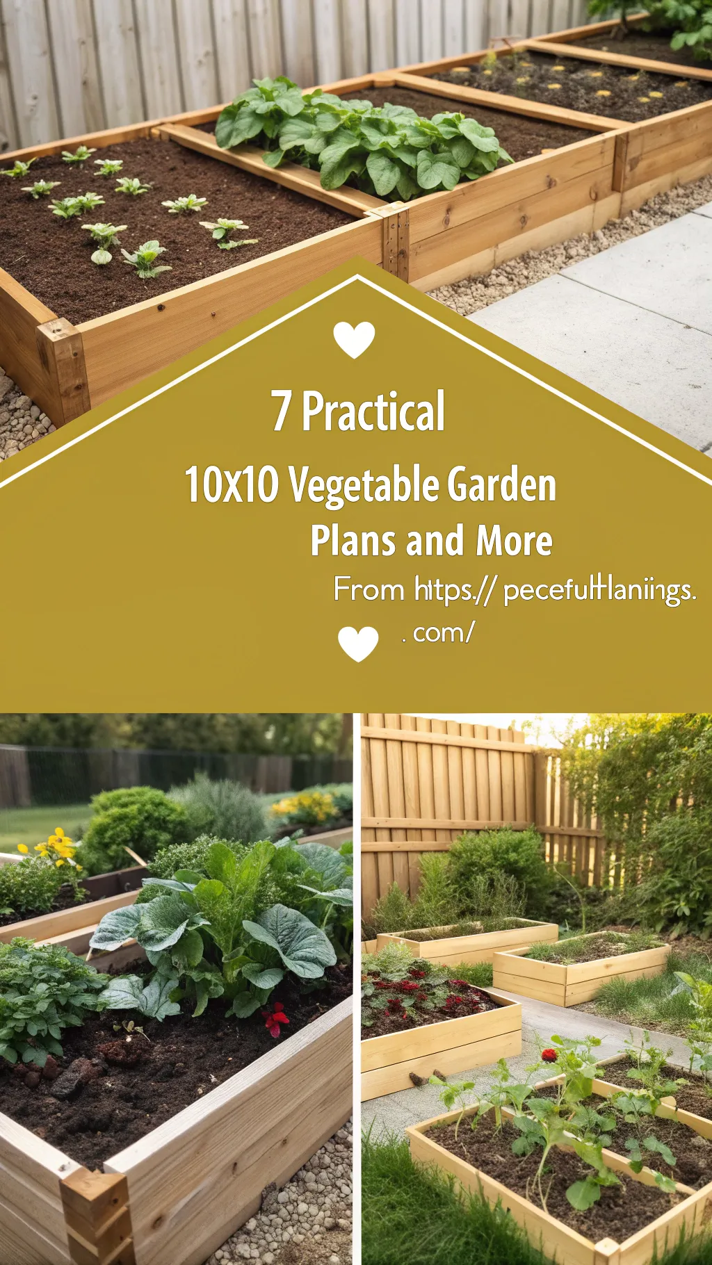7 Practical 10x10 Vegetable Garden Plans