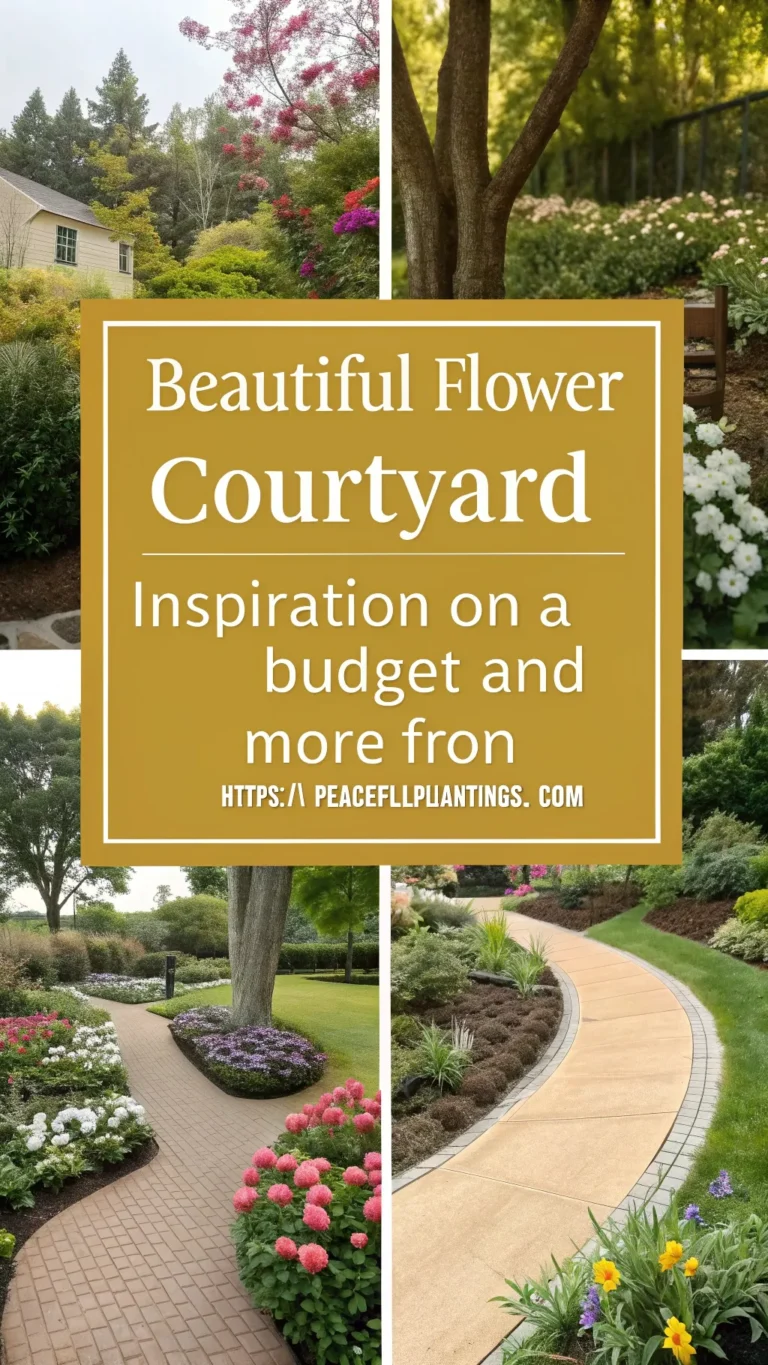 Beautiful Flower Courtyard Inspiration on a Budget