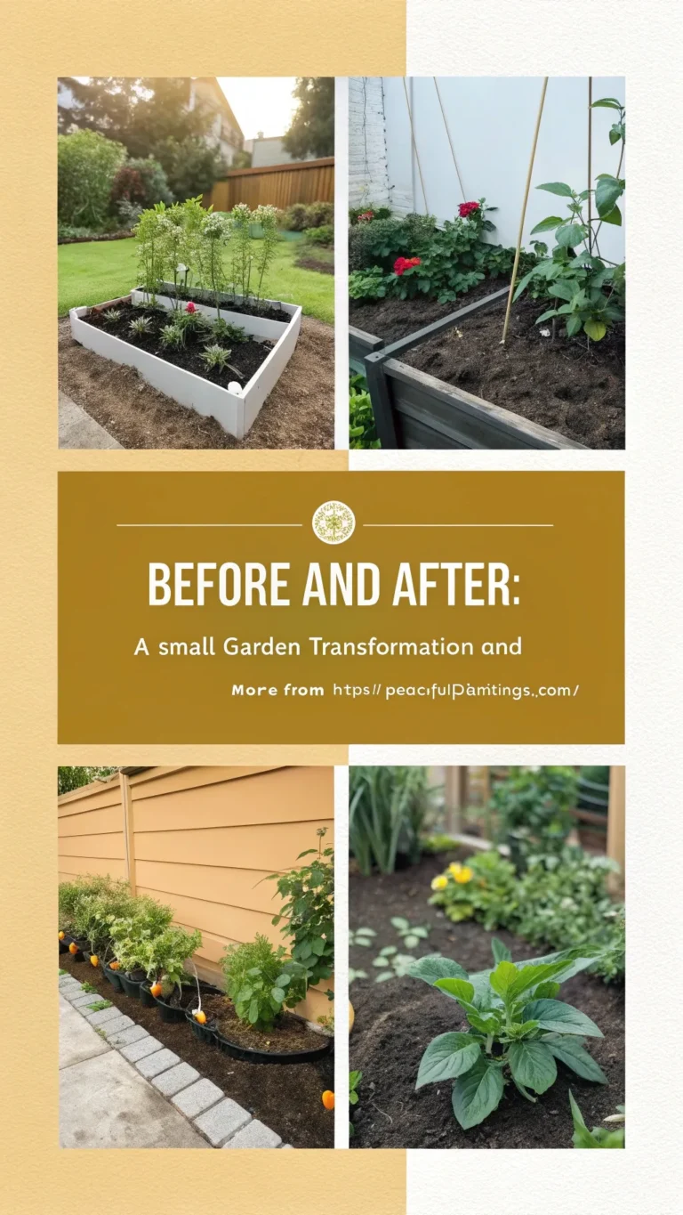 Before and After A Small Garden Transformation