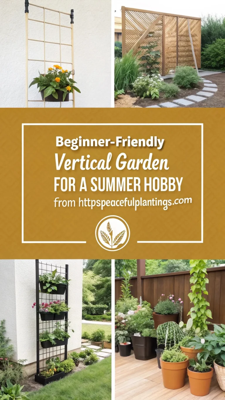 Beginner-Friendly Vertical Garden for a Summer Hobby