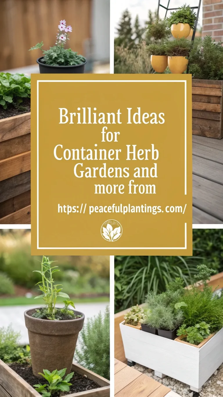 Brilliant Ideas for Container Herb Gardens
