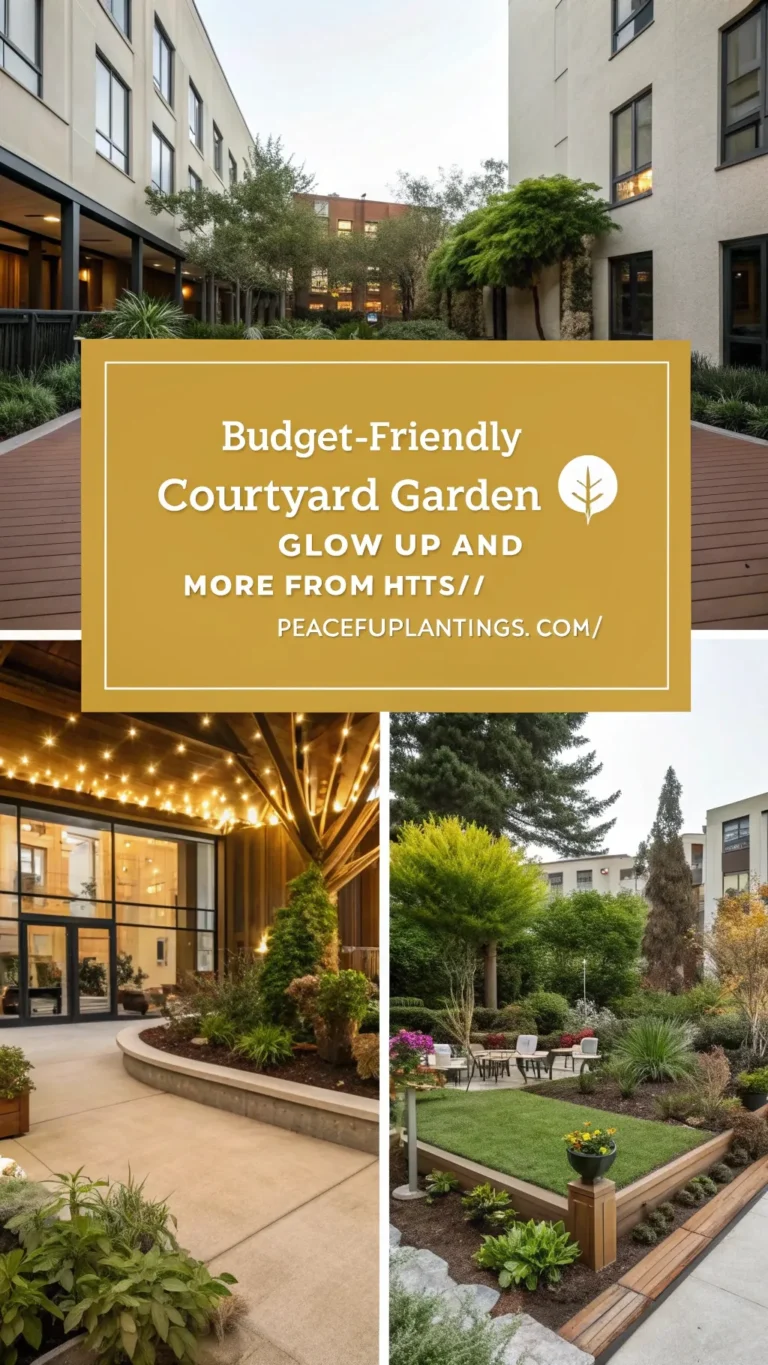 Budget-Friendly Courtyard Garden Glow Up
