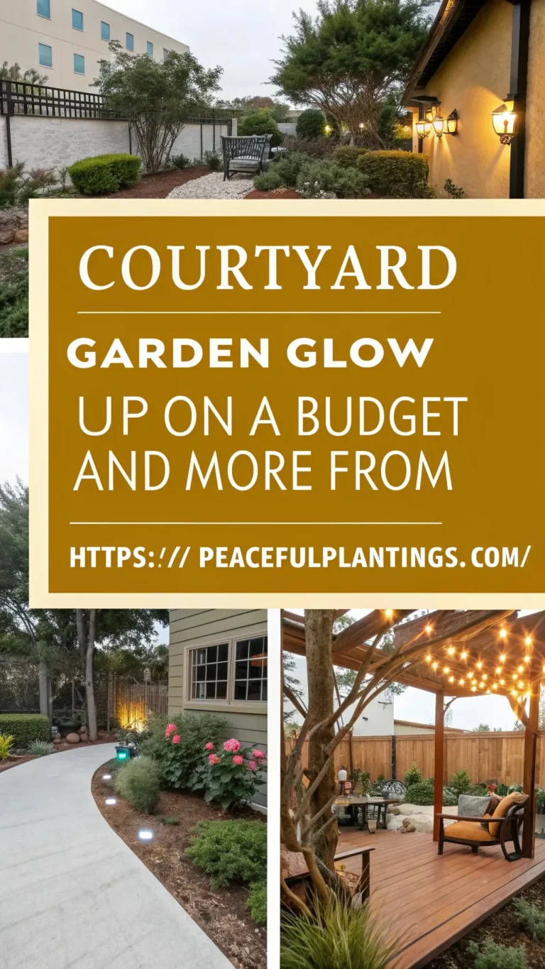 Courtyard Garden Glow Up on a Budget