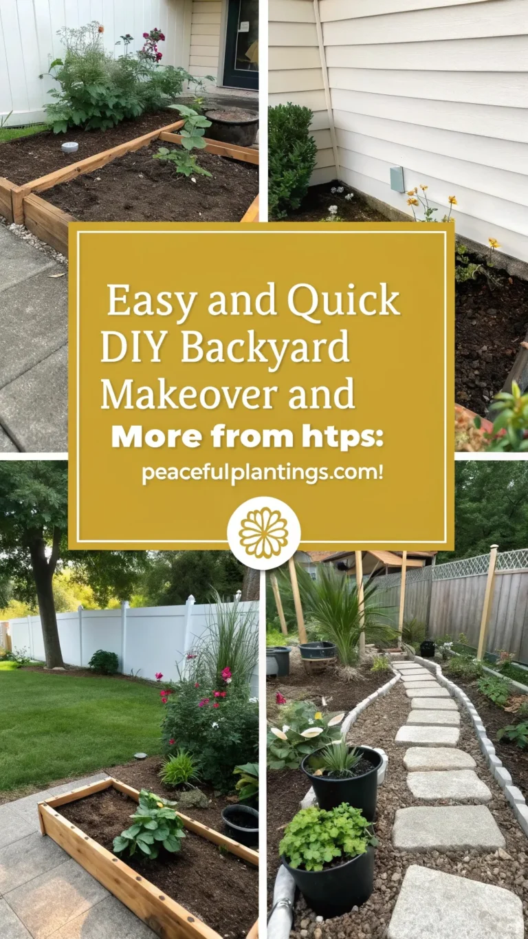 Easy and Quick DIY Backyard Makeover