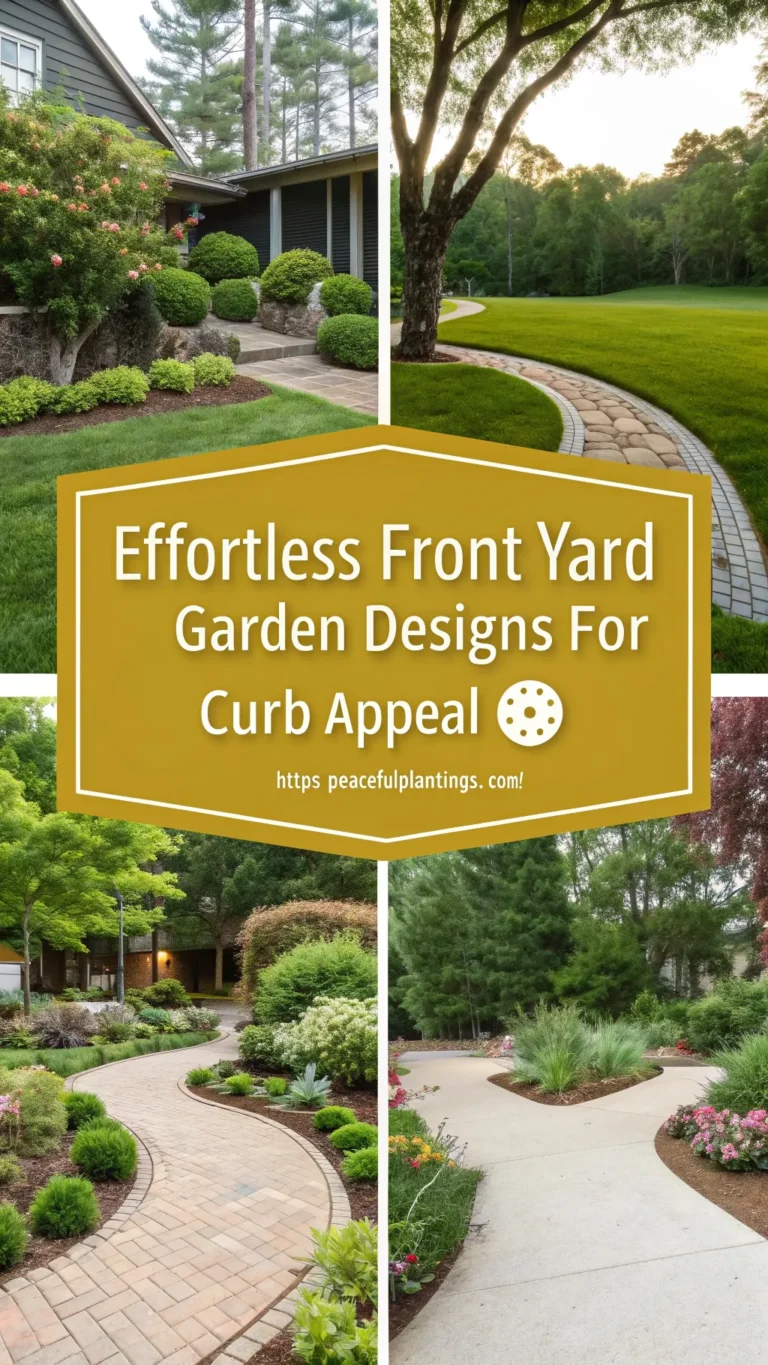 Effortless Front Yard Garden Designs for Curb Appeal