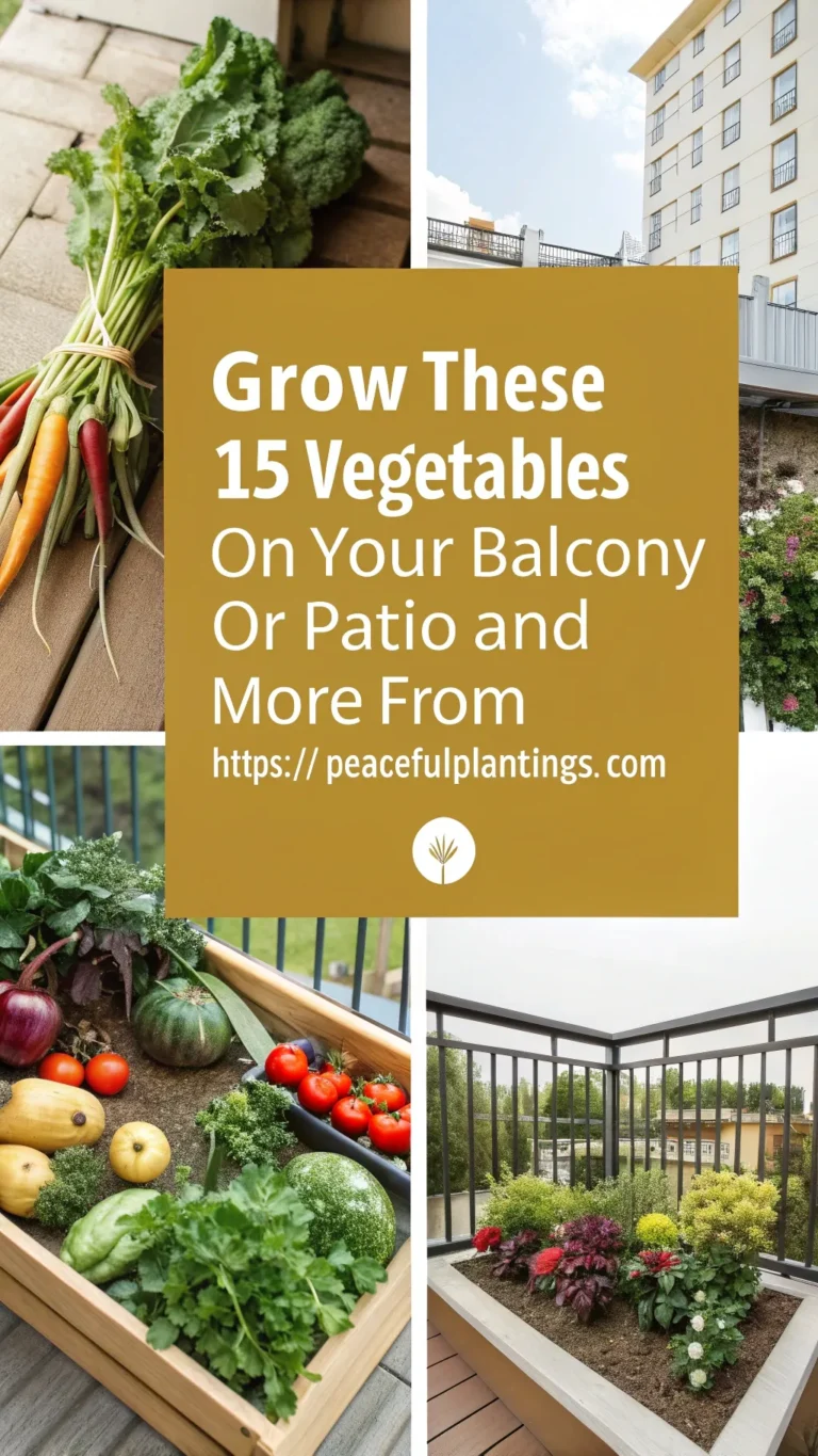 Grow These 15 Vegetables on Your Balcony or Patio