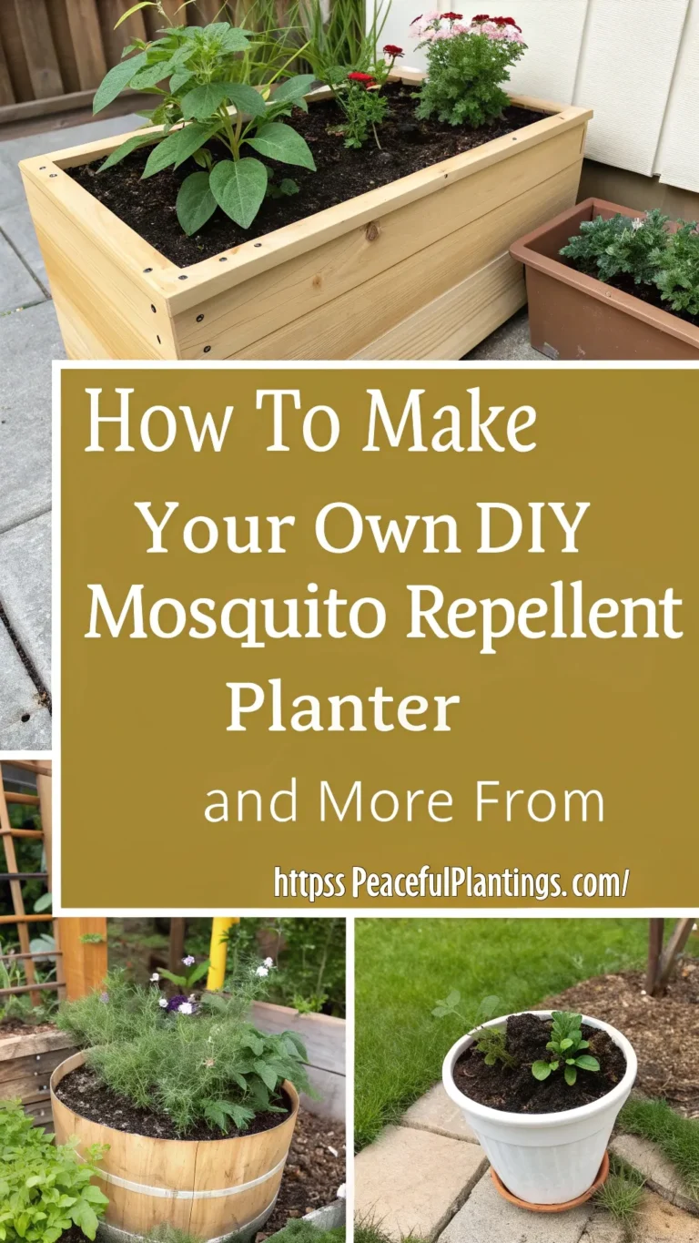 How to Make Your Own DIY Mosquito Repellent Planter