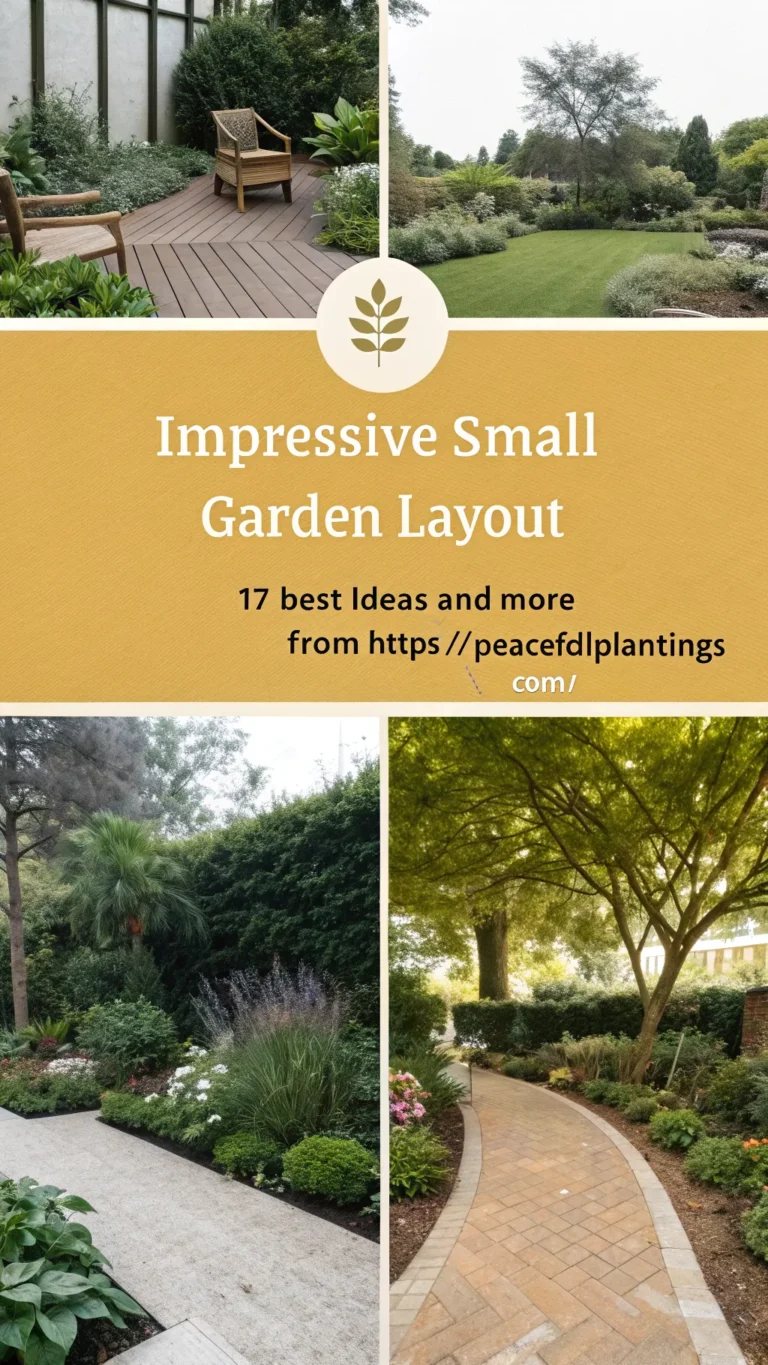 Impressive Small Garden Layout 17 Best Ideas