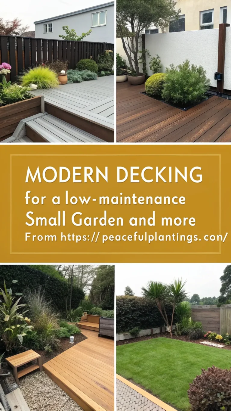 Modern Decking for a Low-Maintenance Small Garden