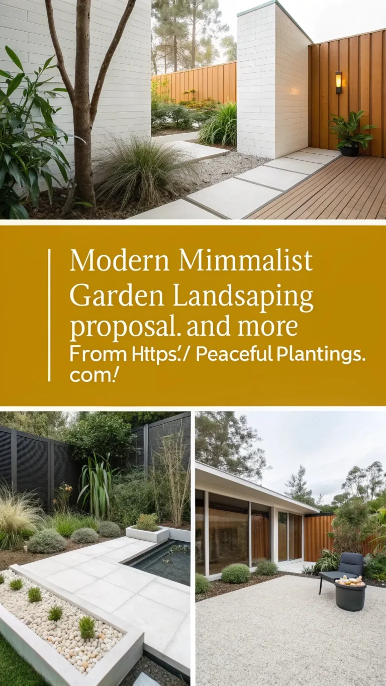 Modern Minimalist Garden Landscaping Proposal