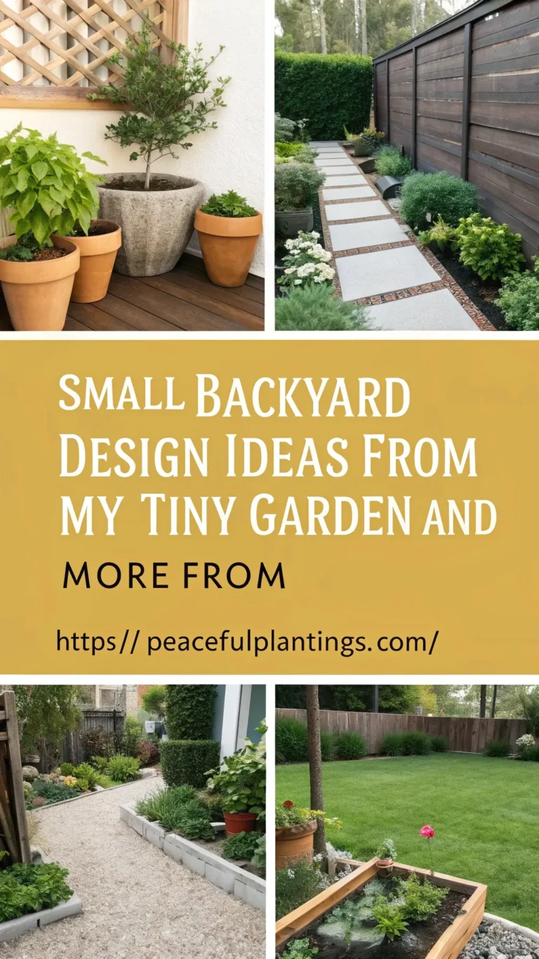 Small Backyard Design Ideas from My Tiny Garden