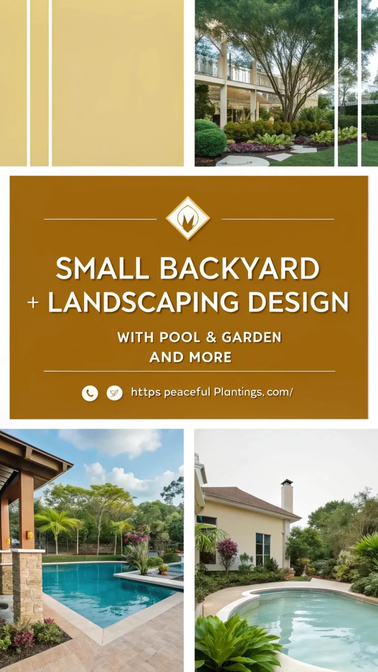 Small Backyard Landscaping Design with Pool & Garden