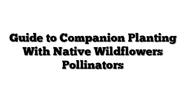Guide to Companion Planting With Native Wildflowers Pollinators