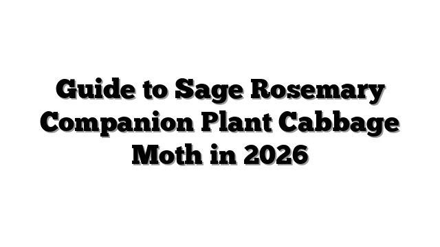 Guide to Sage Rosemary Companion Plant Cabbage Moth in 2026
